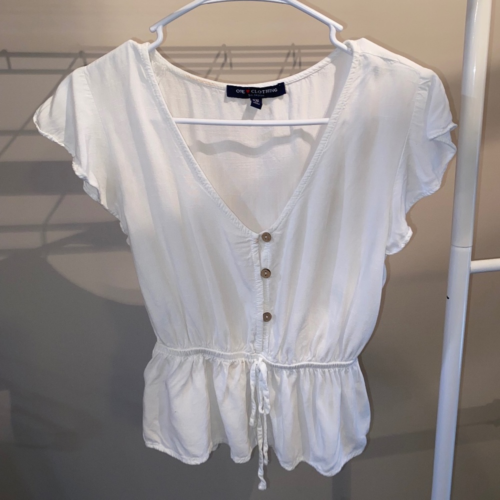 One Clothing, XS White Blouse
